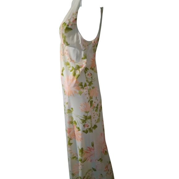 Y2K Vintage Womens size 36 Babydoll Whimsical Fairy Floral Maxi Slip Night Dress - Picture 10 of 11